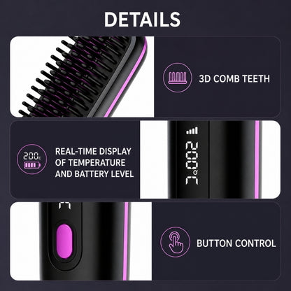 LiftBrush Pro™ – Portable Straightening & Volume Brush