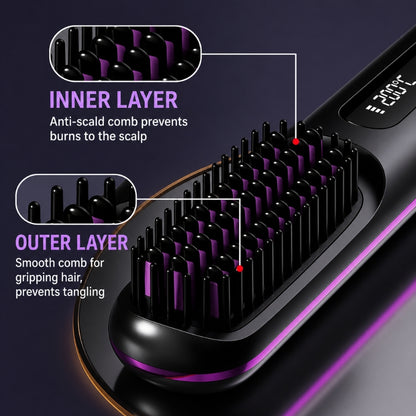 LiftBrush Pro™ – Portable Straightening & Volume Brush