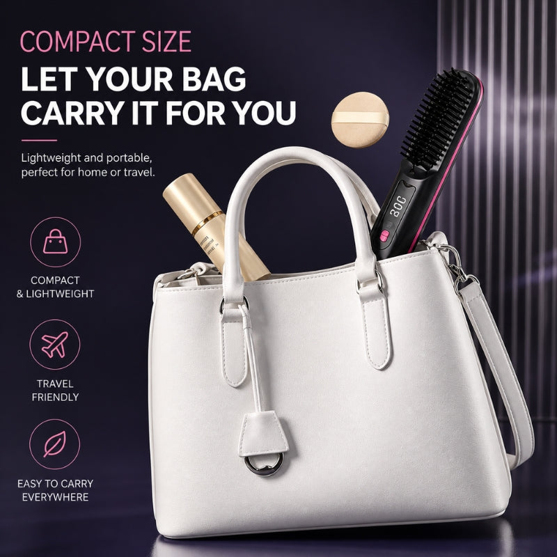 LiftBrush Pro™ – Portable Straightening & Volume Brush