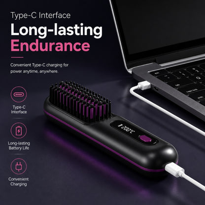 LiftBrush Pro™ – Portable Straightening & Volume Brush