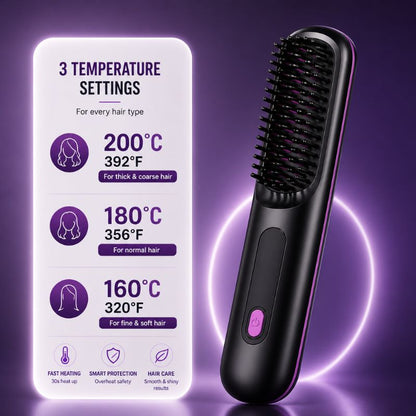 LiftBrush Pro™ – Portable Straightening & Volume Brush